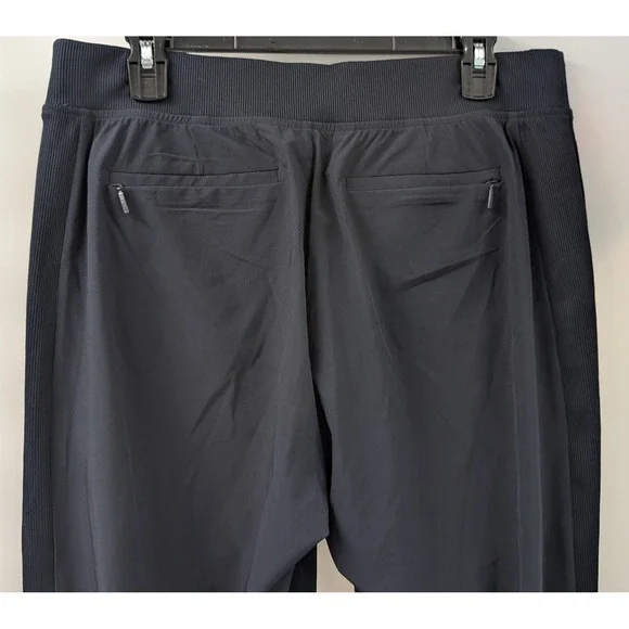 Athleta Brooklyn Jogger size 10 Womens Pants 198671 Pull On Blue Active Ribbed - Picture 6 of 10